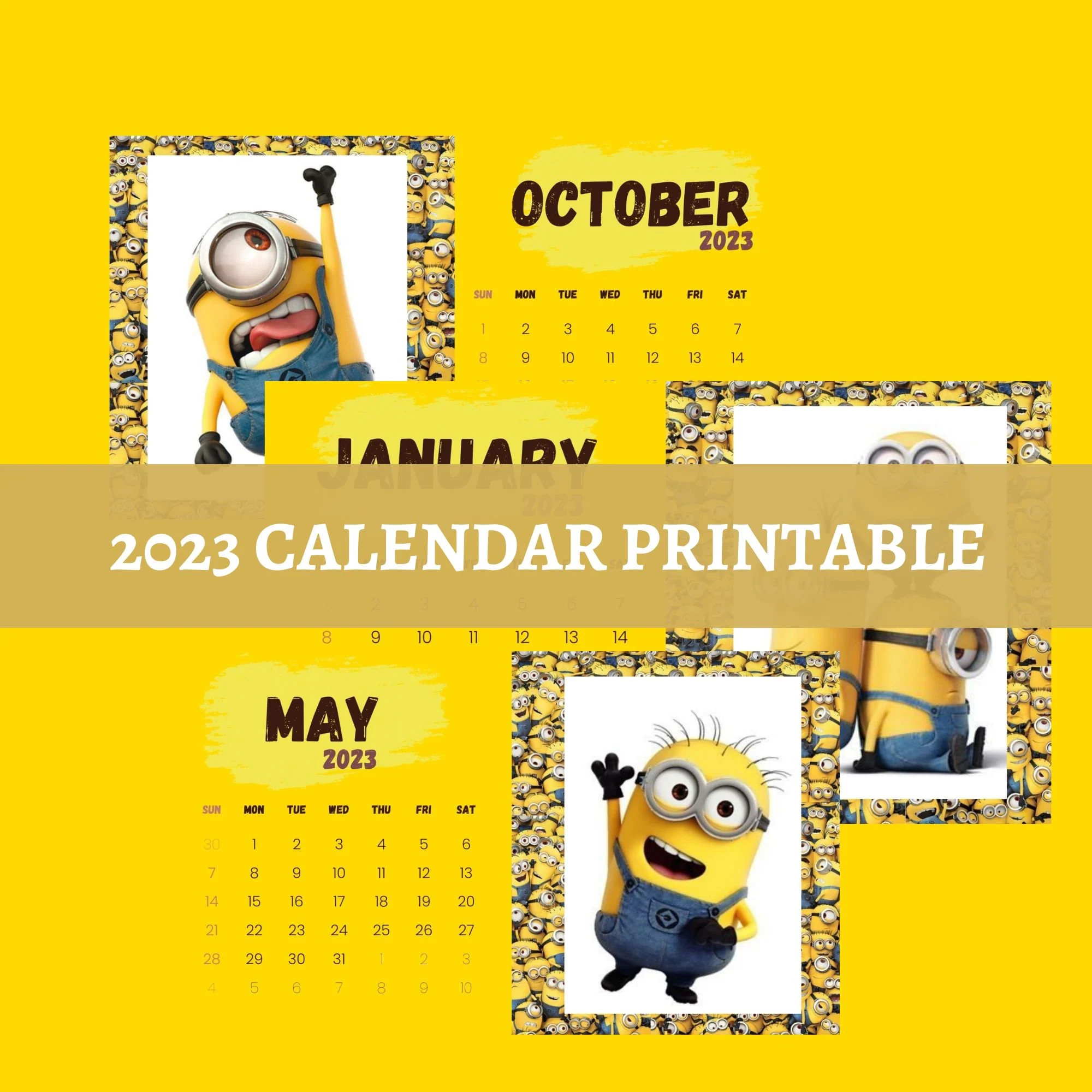 Minion Calendar Printable