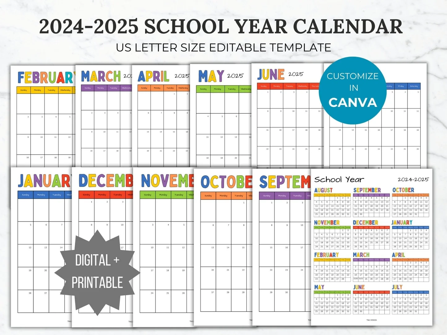 25/26 Calendar Printable