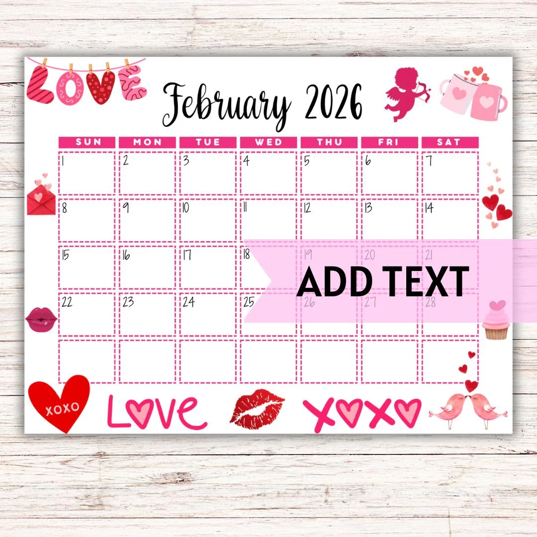 Free Printable Calendar February 2026