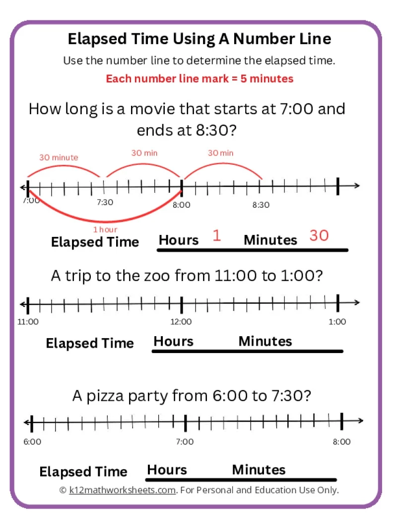 Printable Analog Clock Worksheets