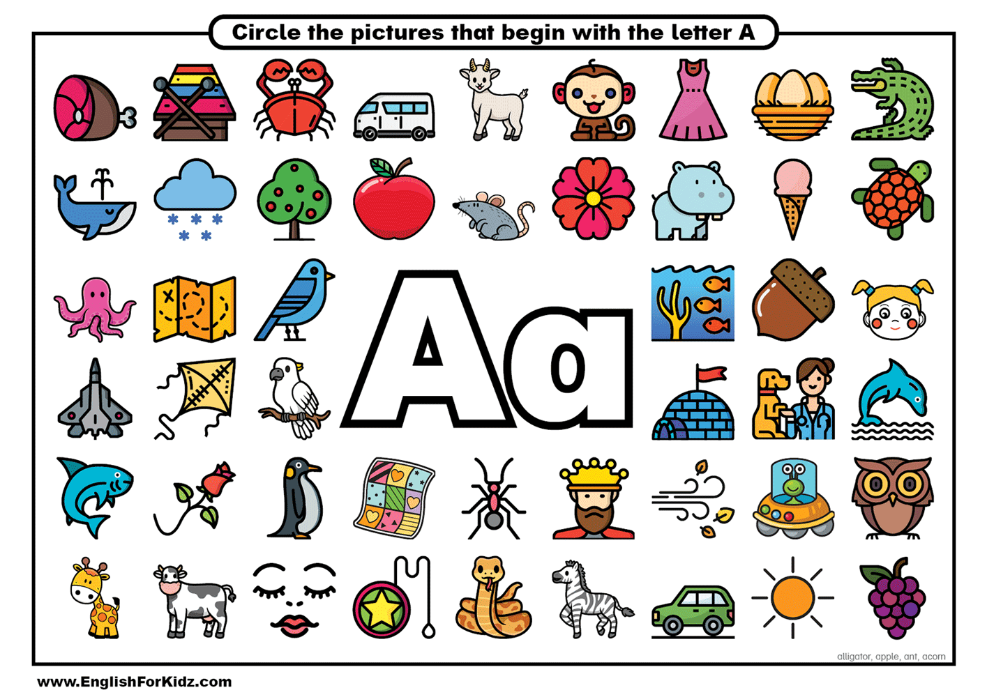 English For Kids Step By Step Alphabet Learning Worksheets Free PDF 
