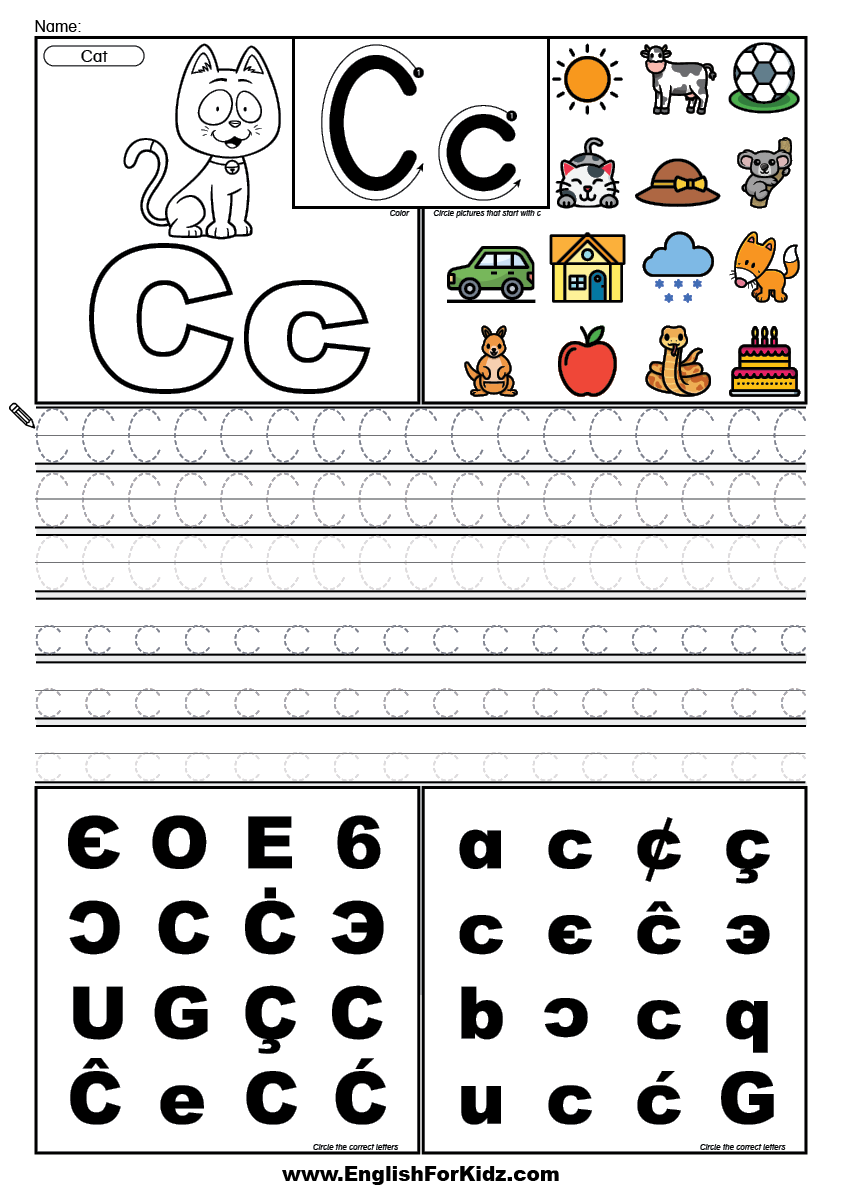 Abc Tracing Worksheets Printable
