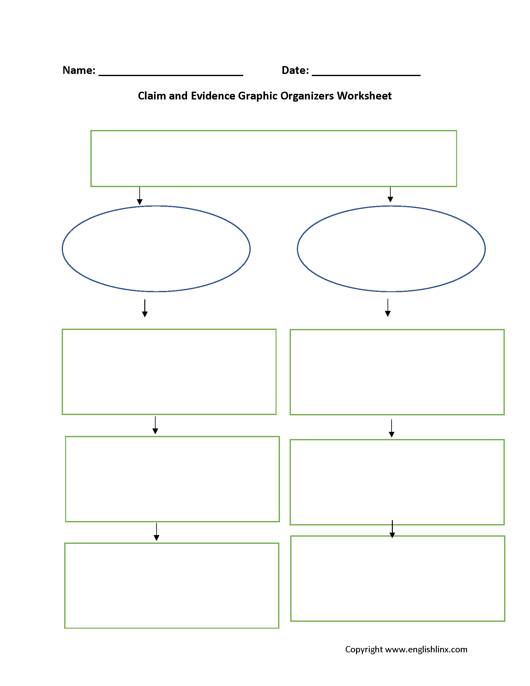 Graphic Organizer Printable Worksheets