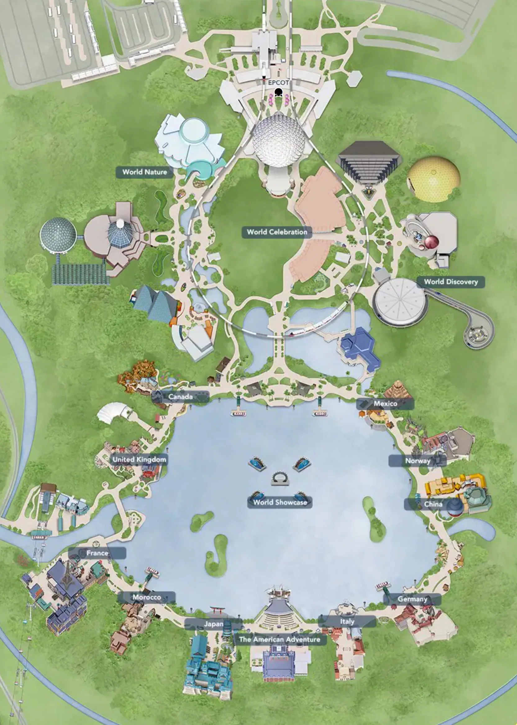 Printable Map Of Epcot
