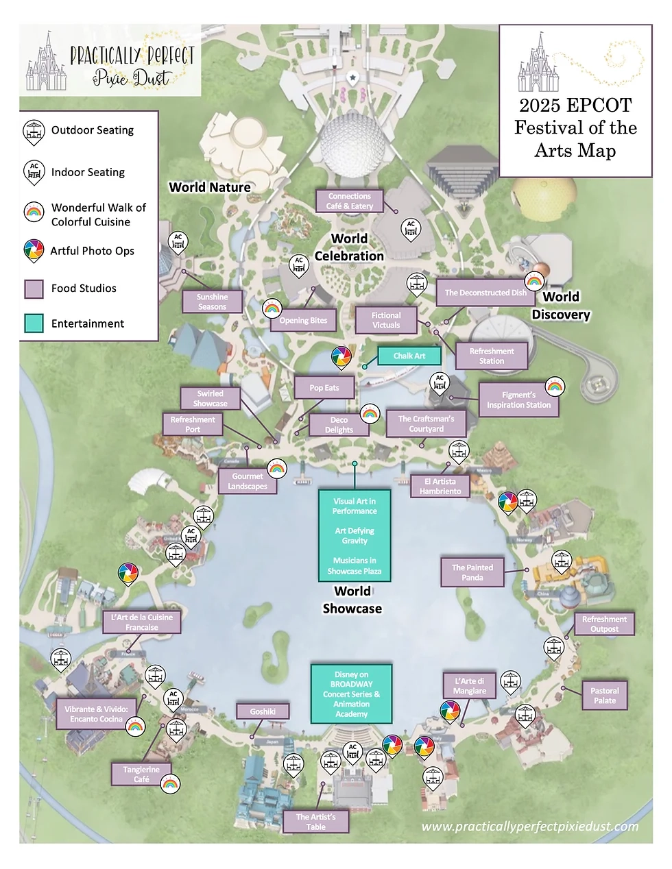 Epcot Park Map Printable