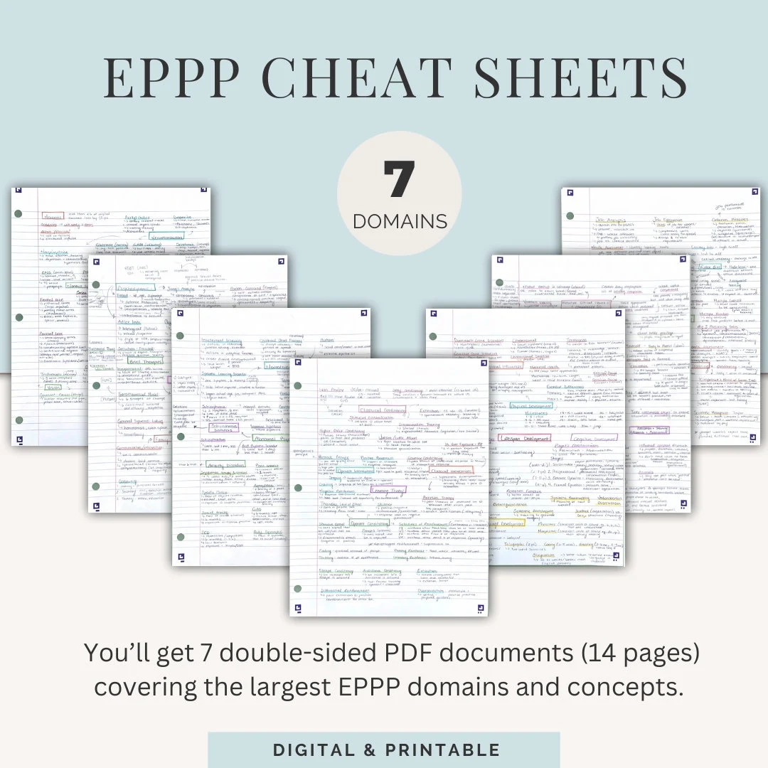 EPPP Study Cheat Sheets Examination For Professional Practice In Psychology Study Materials Etsy EPPP Study Cheat Sheets Examination For Professional Practice In Psychology Study Materials Etsy