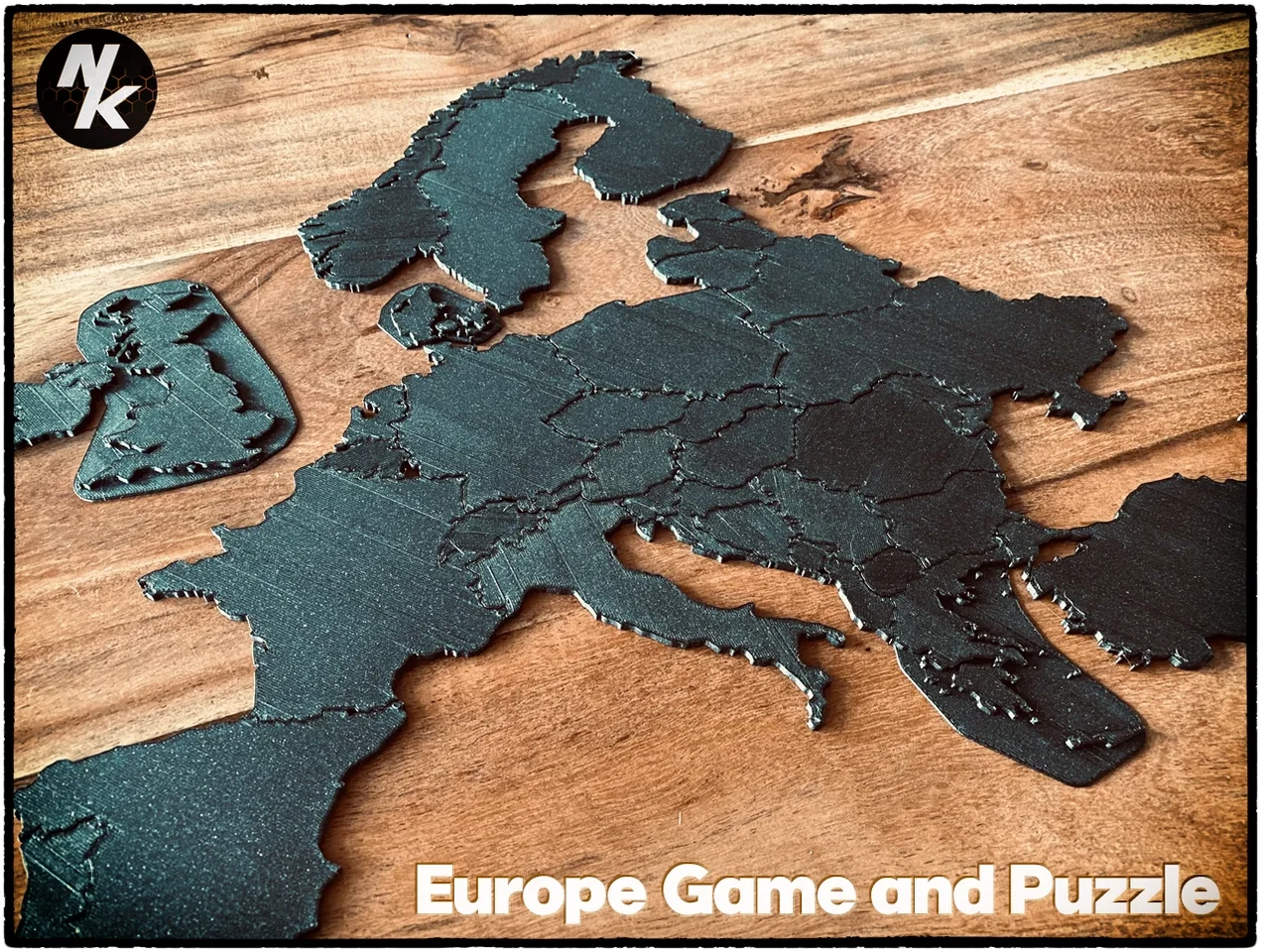 Europe Game And Puzzle Educational And Fun Purpose By Nils Kal Download Free STL Model Printables