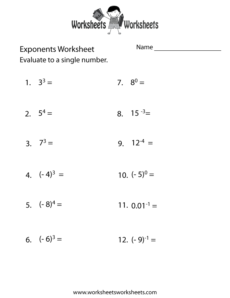 Pre Algebra Worksheets Printable