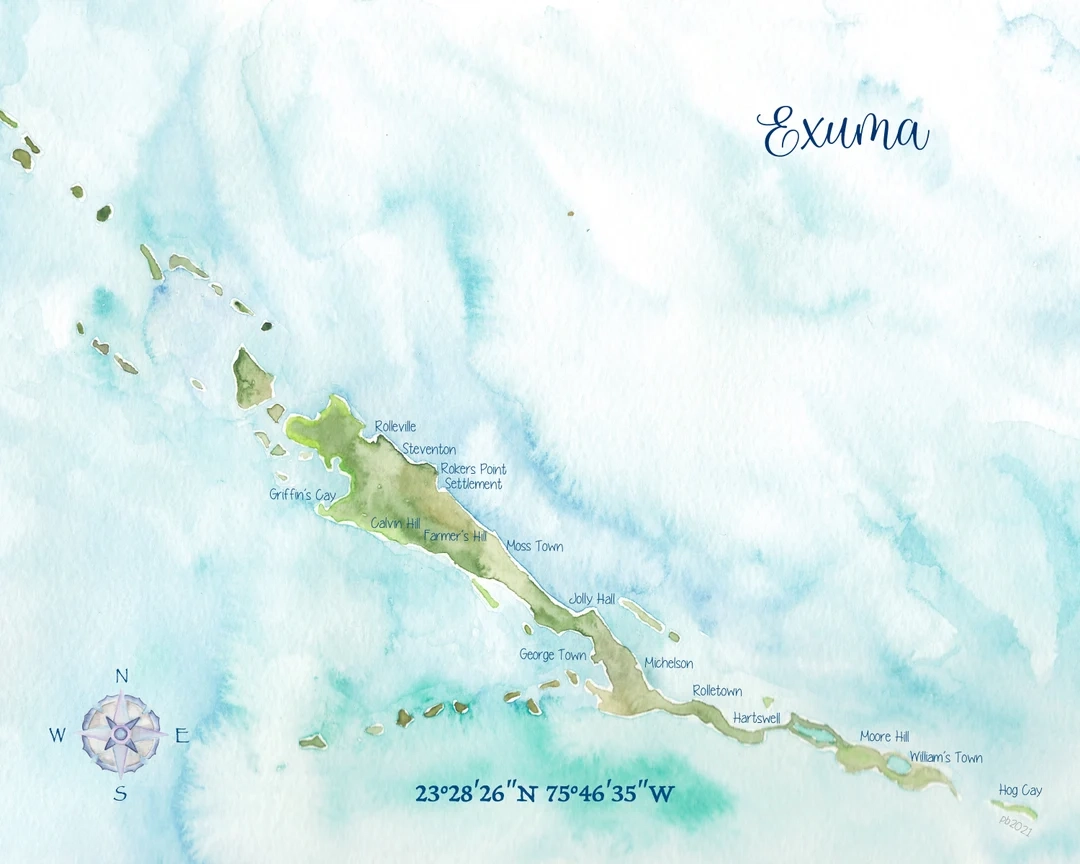 Printable Map Of Exuma
