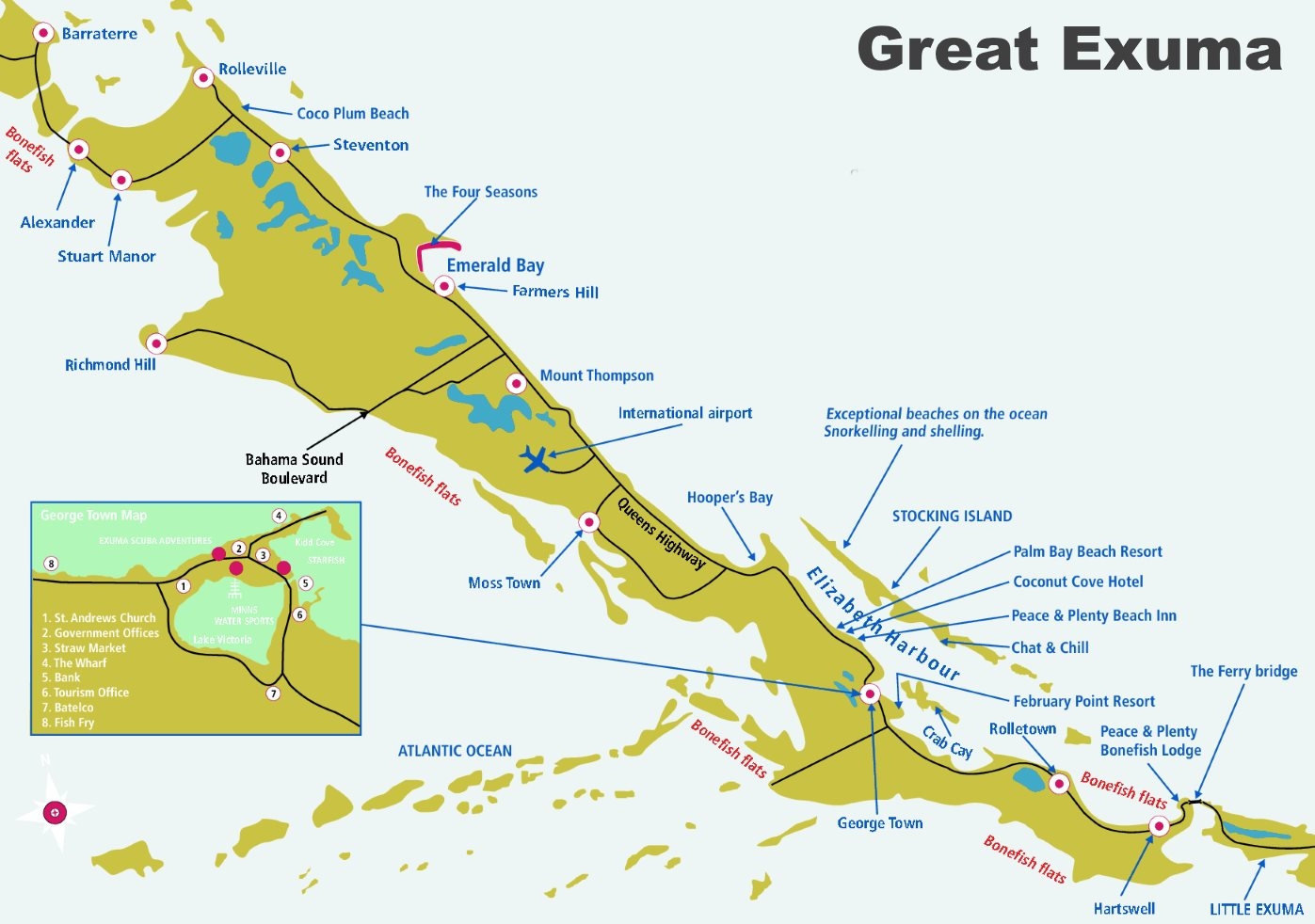 Printable Map Of Exuma