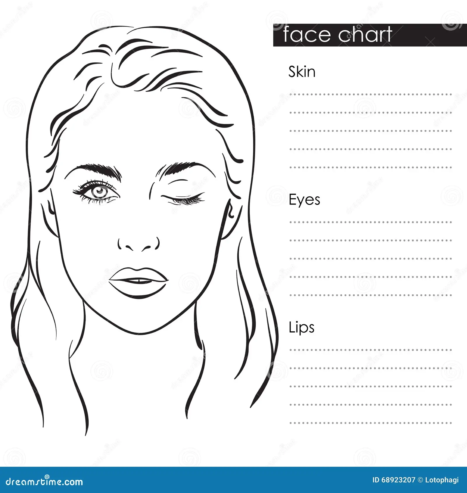 Face Chart Template Stock Illustrations 2 191 Face Chart Template Stock Illustrations Vectors Clipart Dreamstime