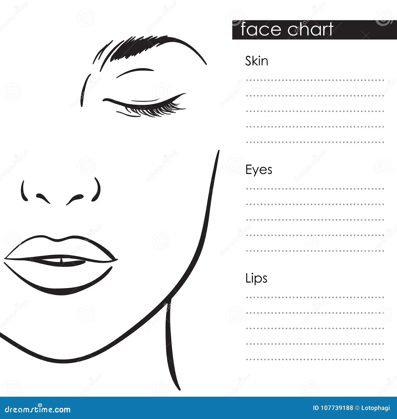 Face Chart Template Stock Illustrations 2 279 Face Chart Template Stock Illustrations Vectors Clipart Dreamstime