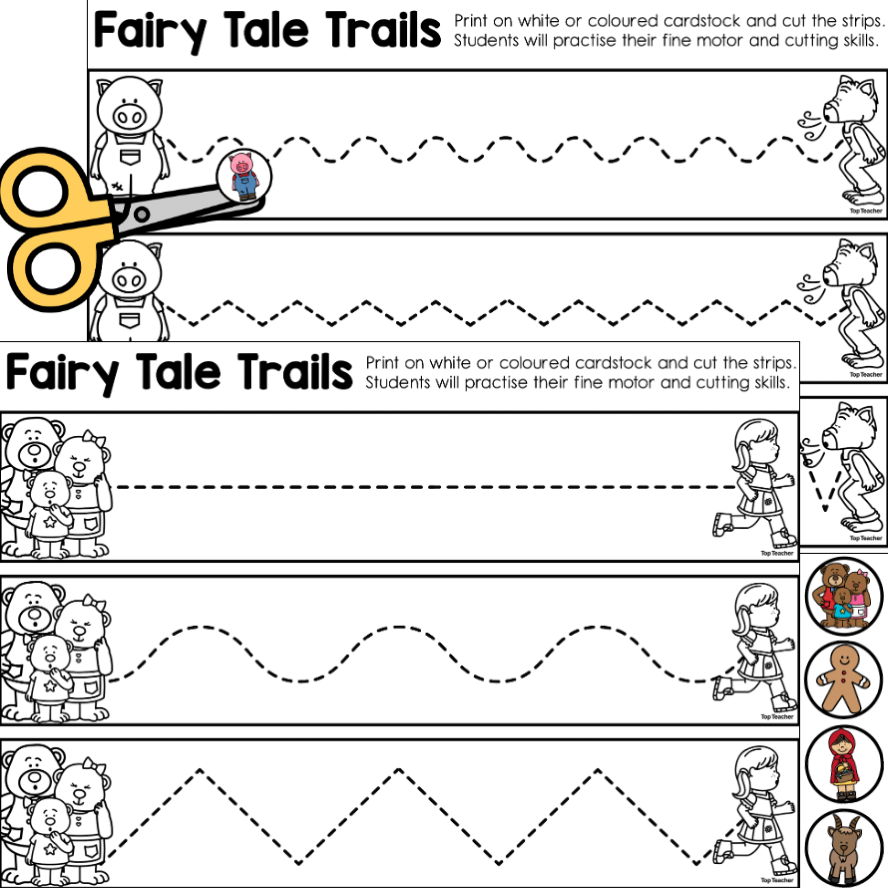 Printable Trail Making Worksheets