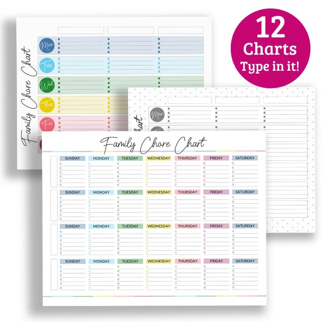 Printable Family Chore Chart