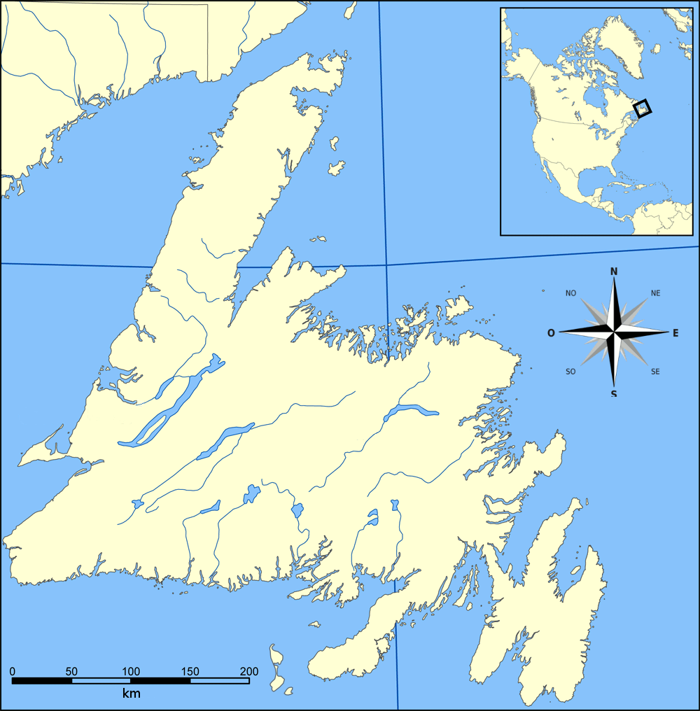Free Printable Map Of Newfoundland