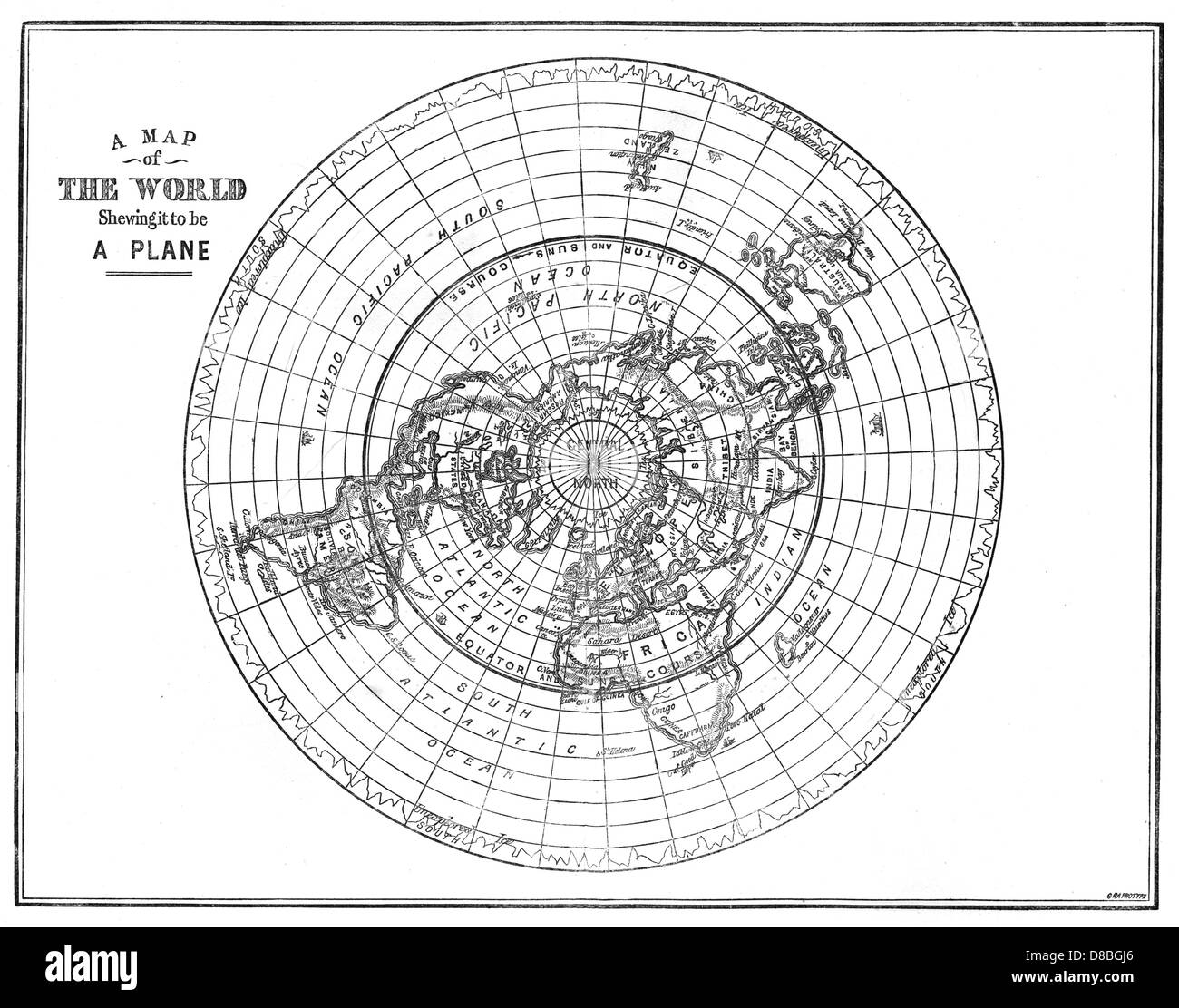 Flat Earth Map Printable