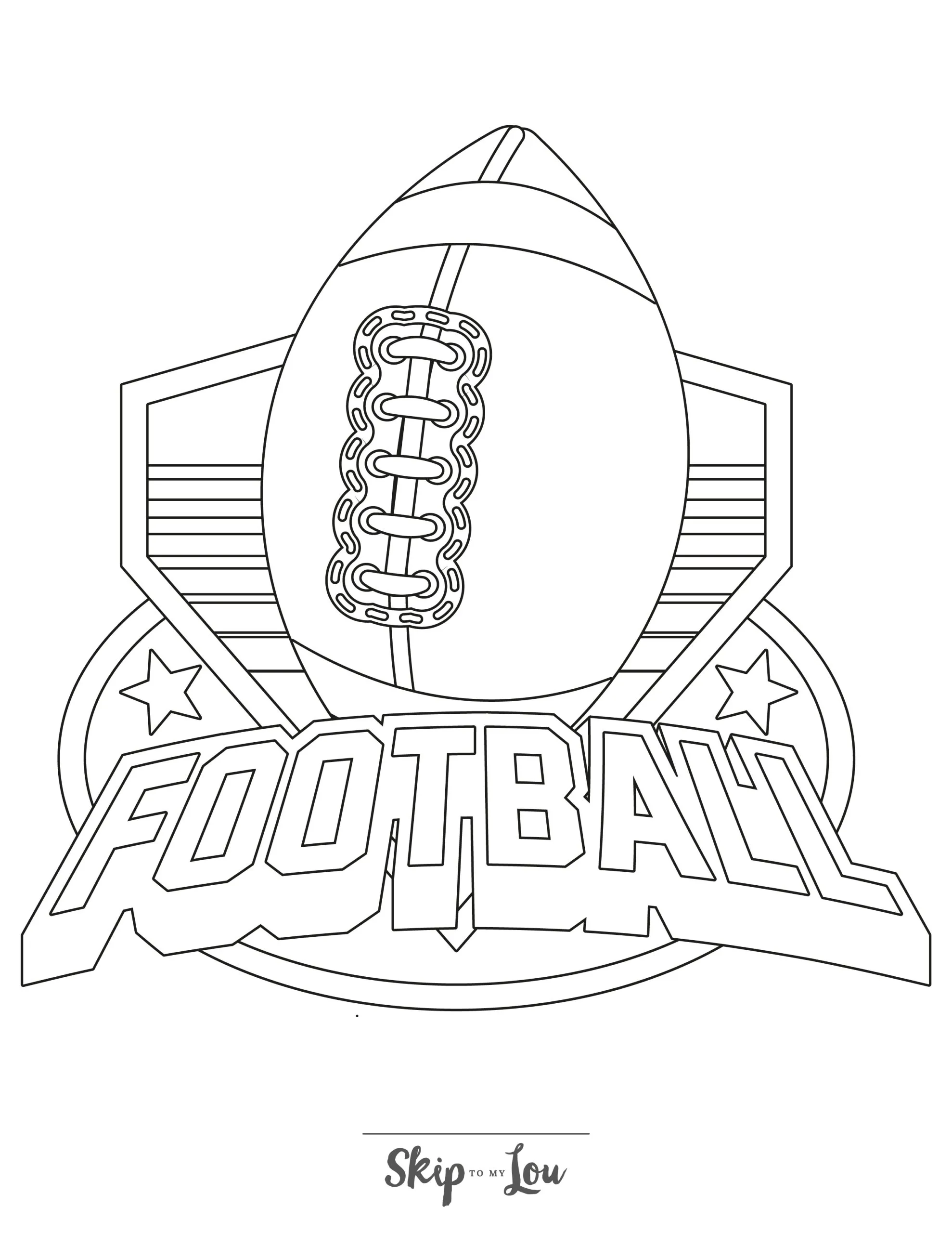 Football Coloring Pages NFL Printables To Download Skip To My Lou