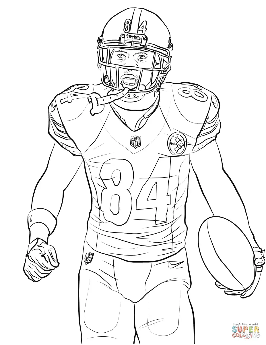 Football Player Coloring Pages To Print Free Printable Coloring 