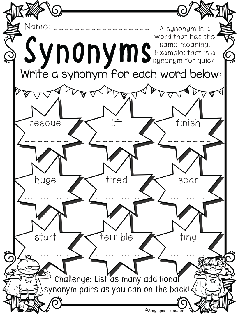 Printable Homework Sheets For 4th Graders