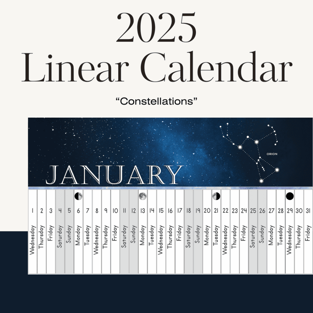 Free 2025 Montessori Linear Calendar The Global Explorers Club