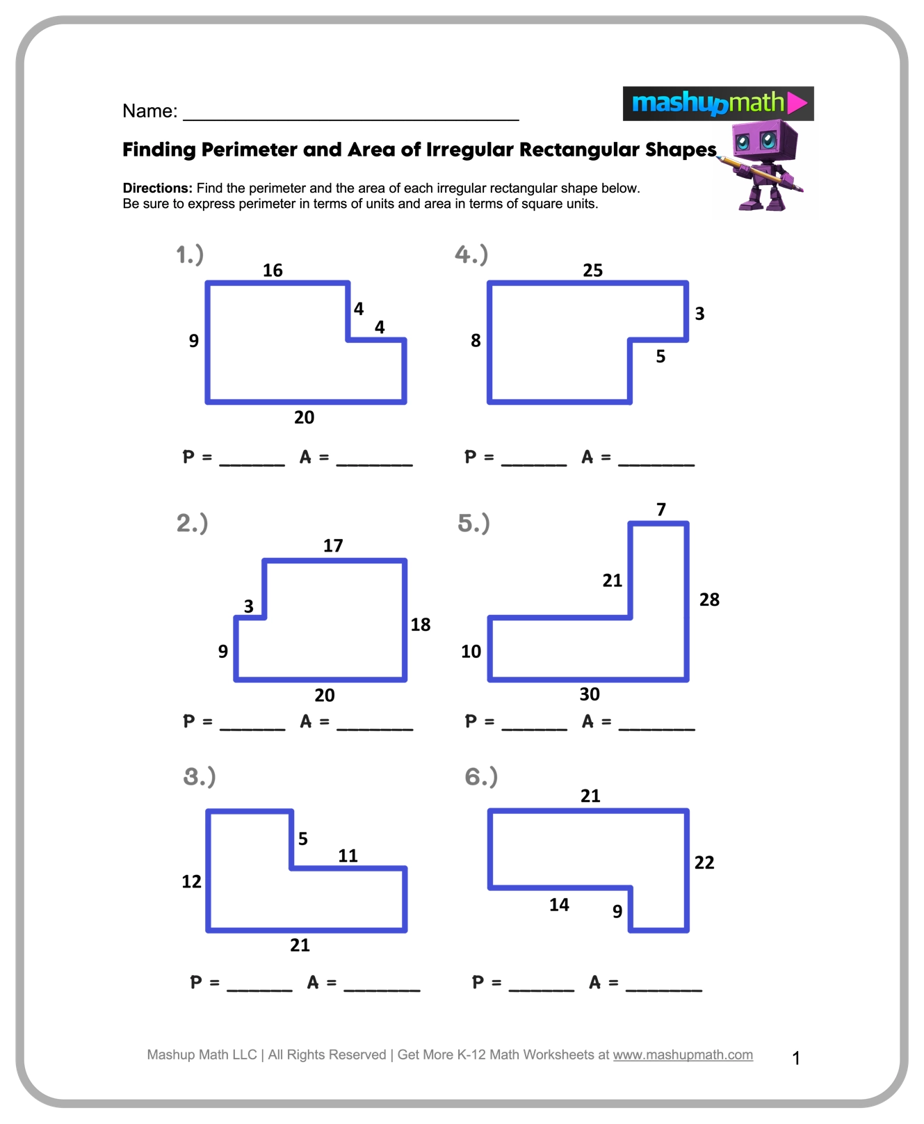Free 5th Grade Math Worksheets Printable W Answers Mashup Math
