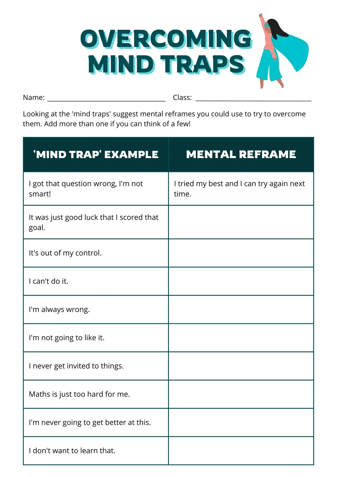 Mental Health Worksheets Printable Mental Health Worksheets Printable