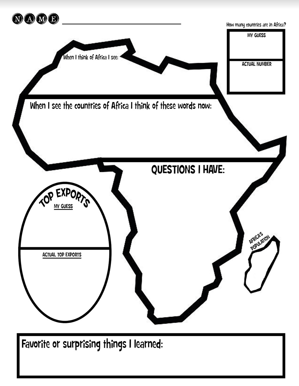 Printable Black History Worksheets