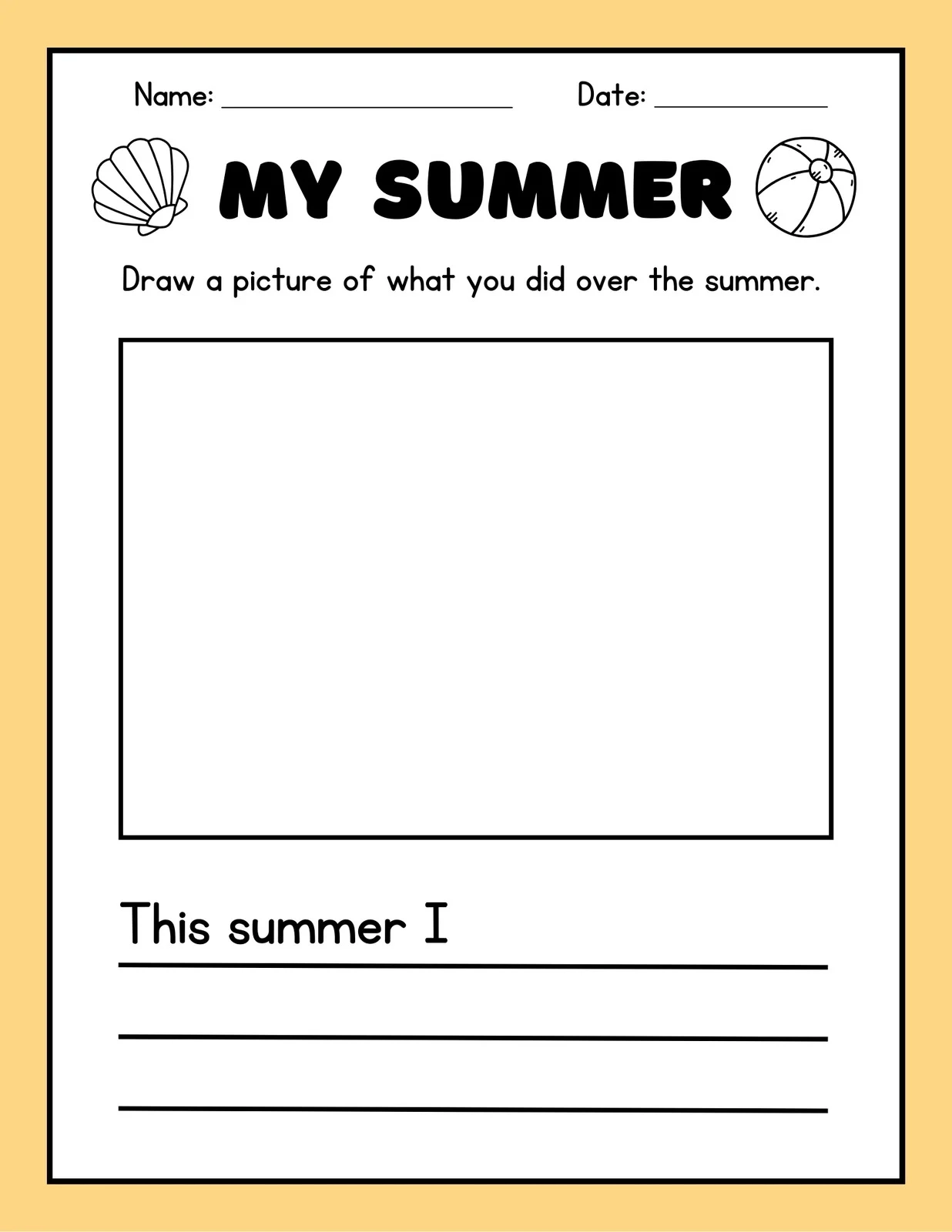 Printable Creative Writing Worksheets