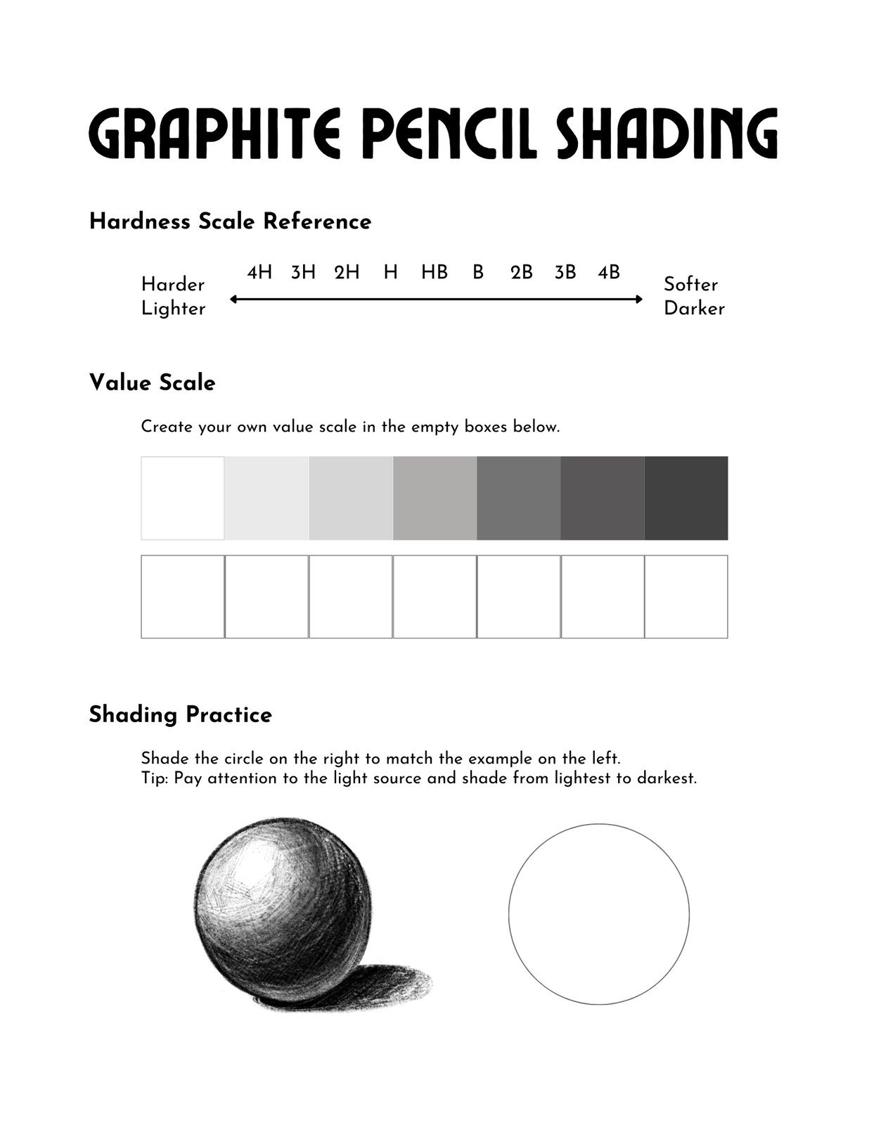 Free Printable Shading Worksheets