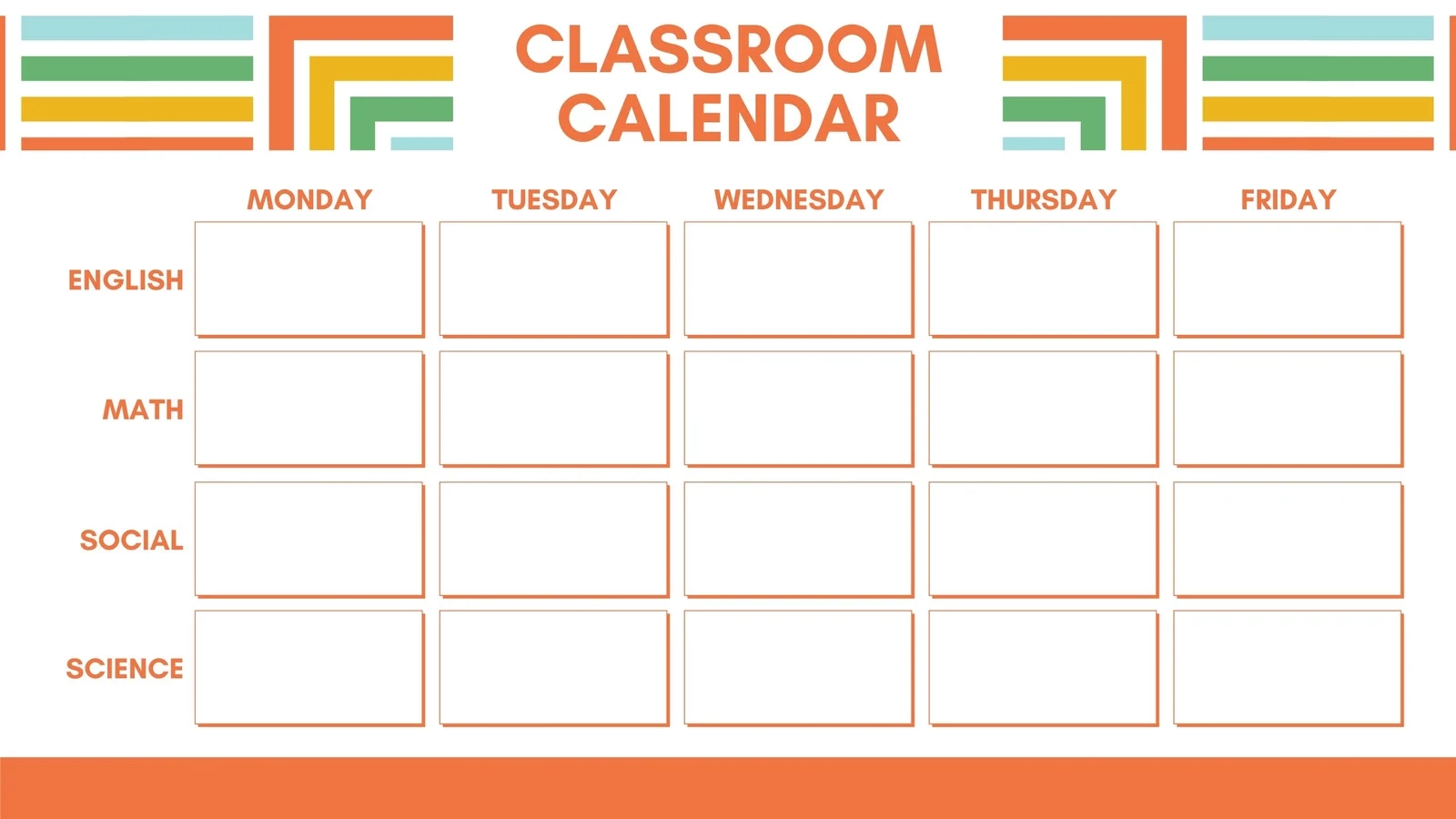Free Custom Printable Classroom Calendar Templates Canva Free Custom Printable Classroom Calendar Templates Canva