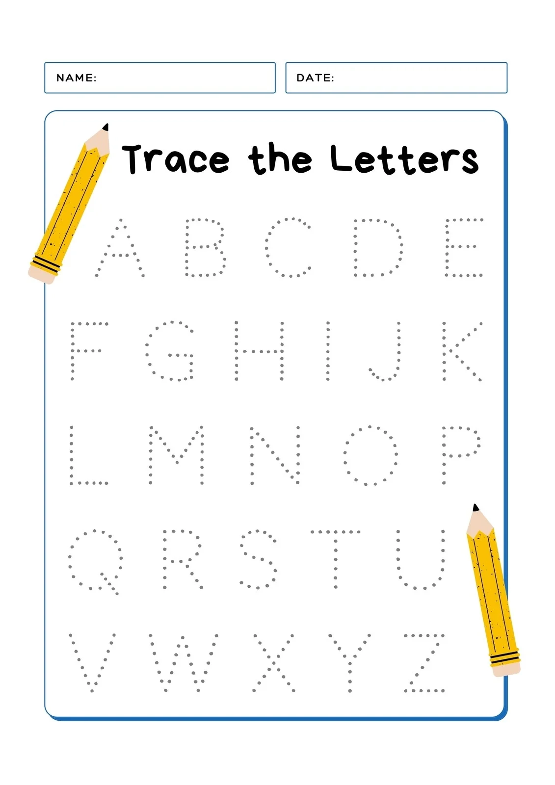 Free Printable Handwriting Worksheets For Kindergarten