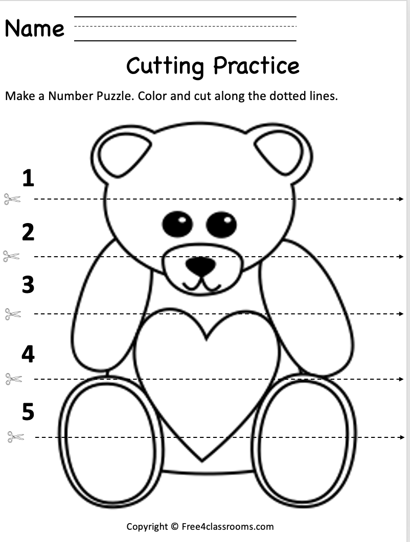 Printable Cutting Practice Worksheets