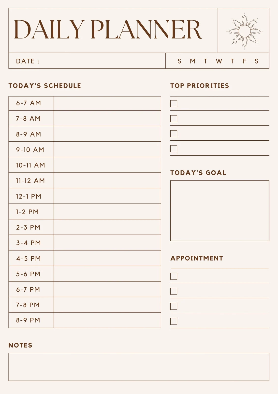 Free Daily Planner Templates To Customize Canva