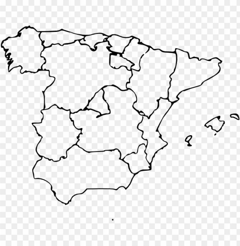 Free Download HD PNG Free Vector Map Of Spain Clip Art Blank Map Of Spain States PNG Transparent With Clear Background ID 264004 TOPpng
