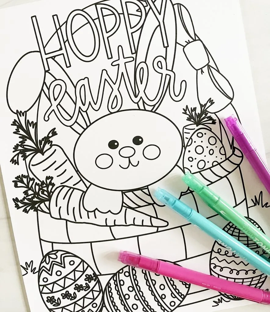 Free Easter Coloring Page Easter Bunny Pineapple Paper Co Free Easter Coloring Page Easter Bunny Pineapple Paper Co
