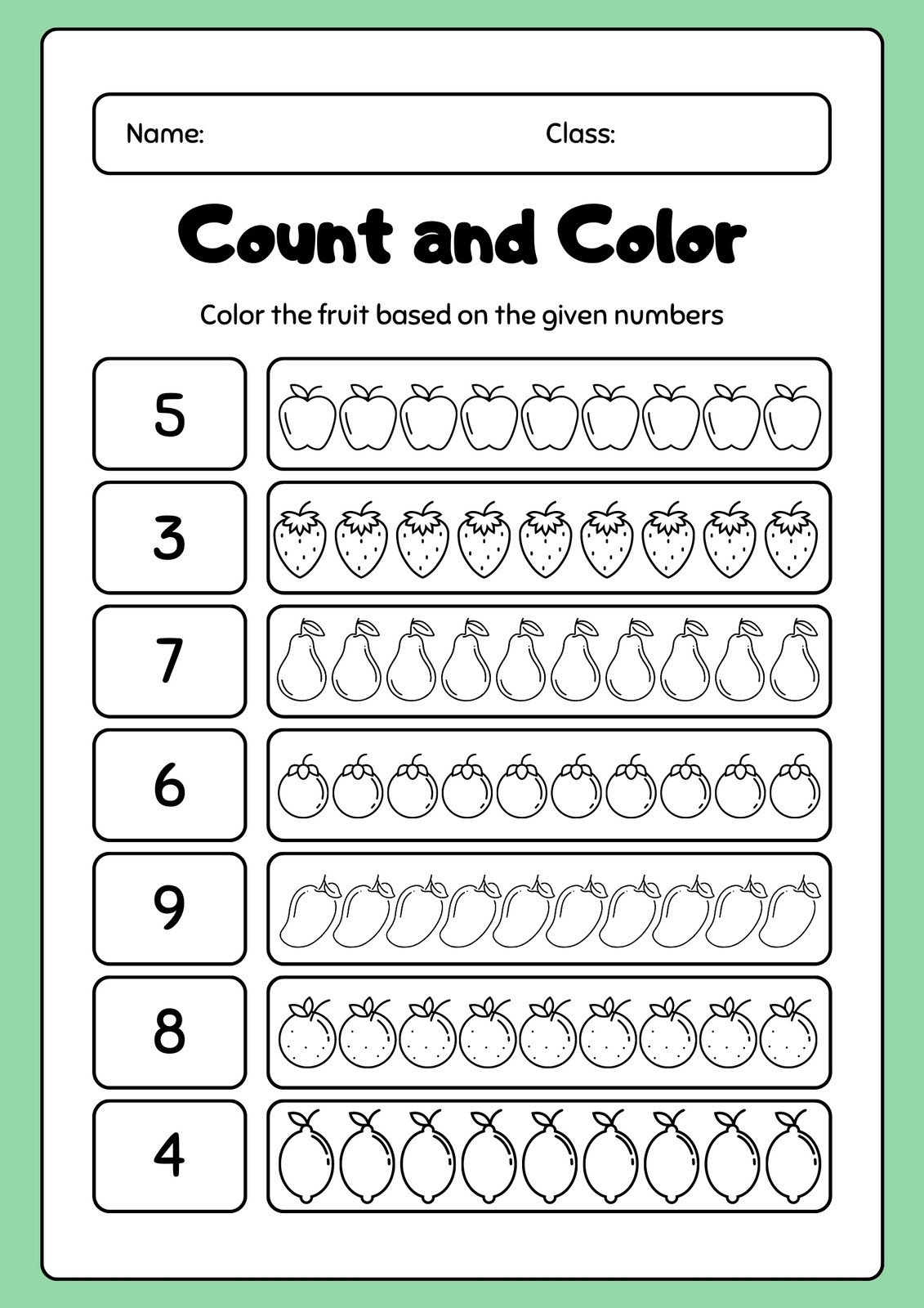 Free Printable Sheets For Kindergarten Free Printable Sheets For Kindergarten