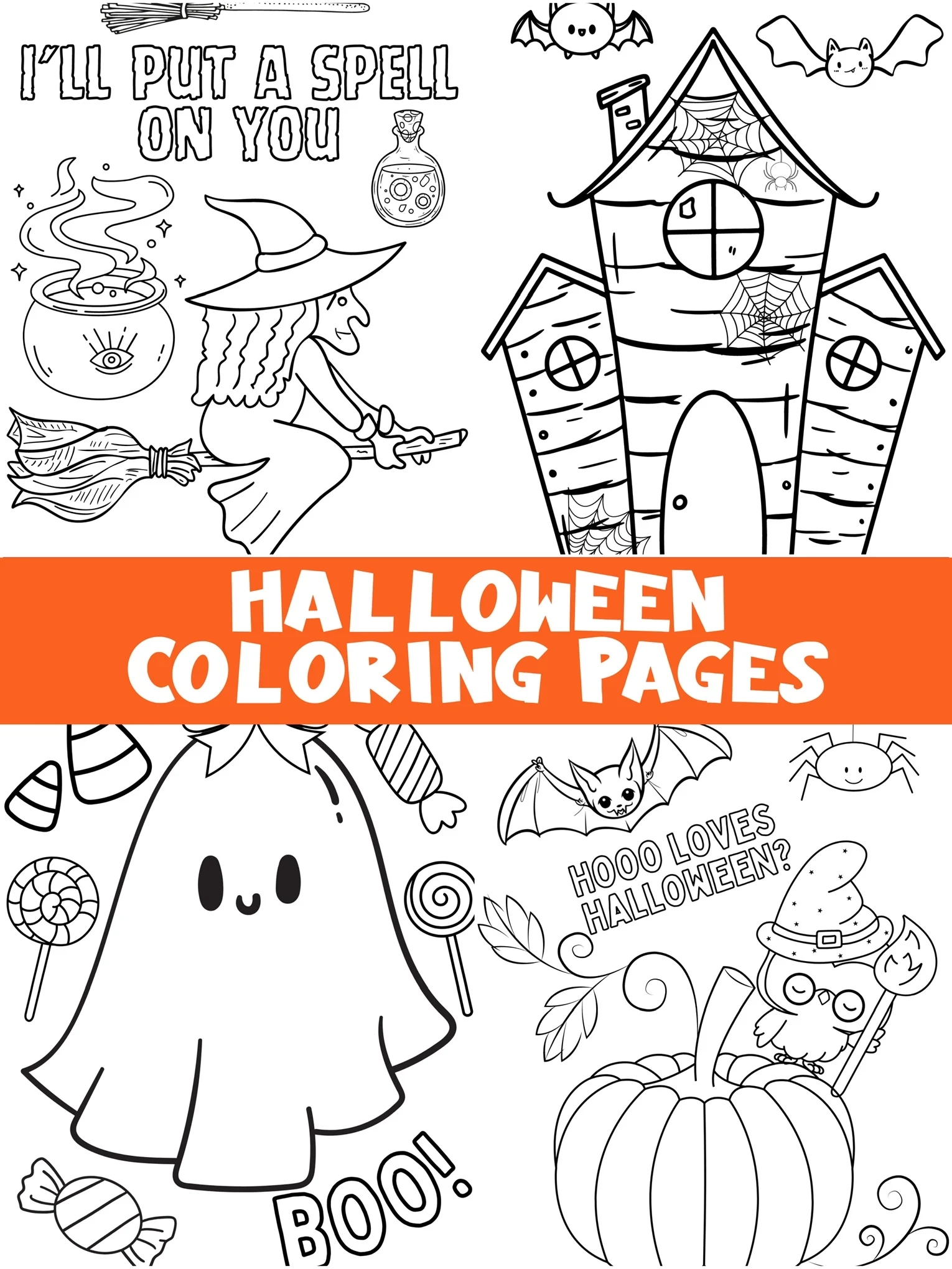 Halloween Coloring Sheet Printable