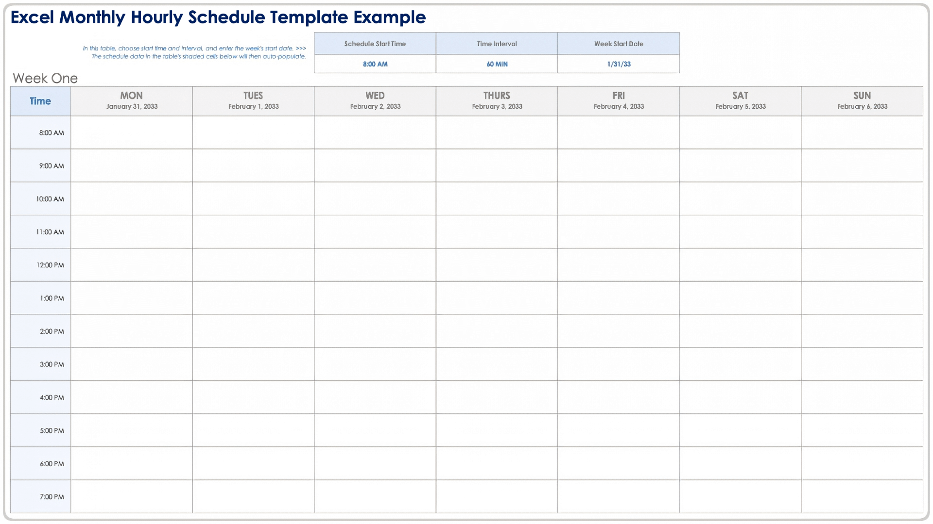 Free Hourly Schedule Templates All Formats Editable Printable Free Hourly Schedule Templates All Formats Editable Printable