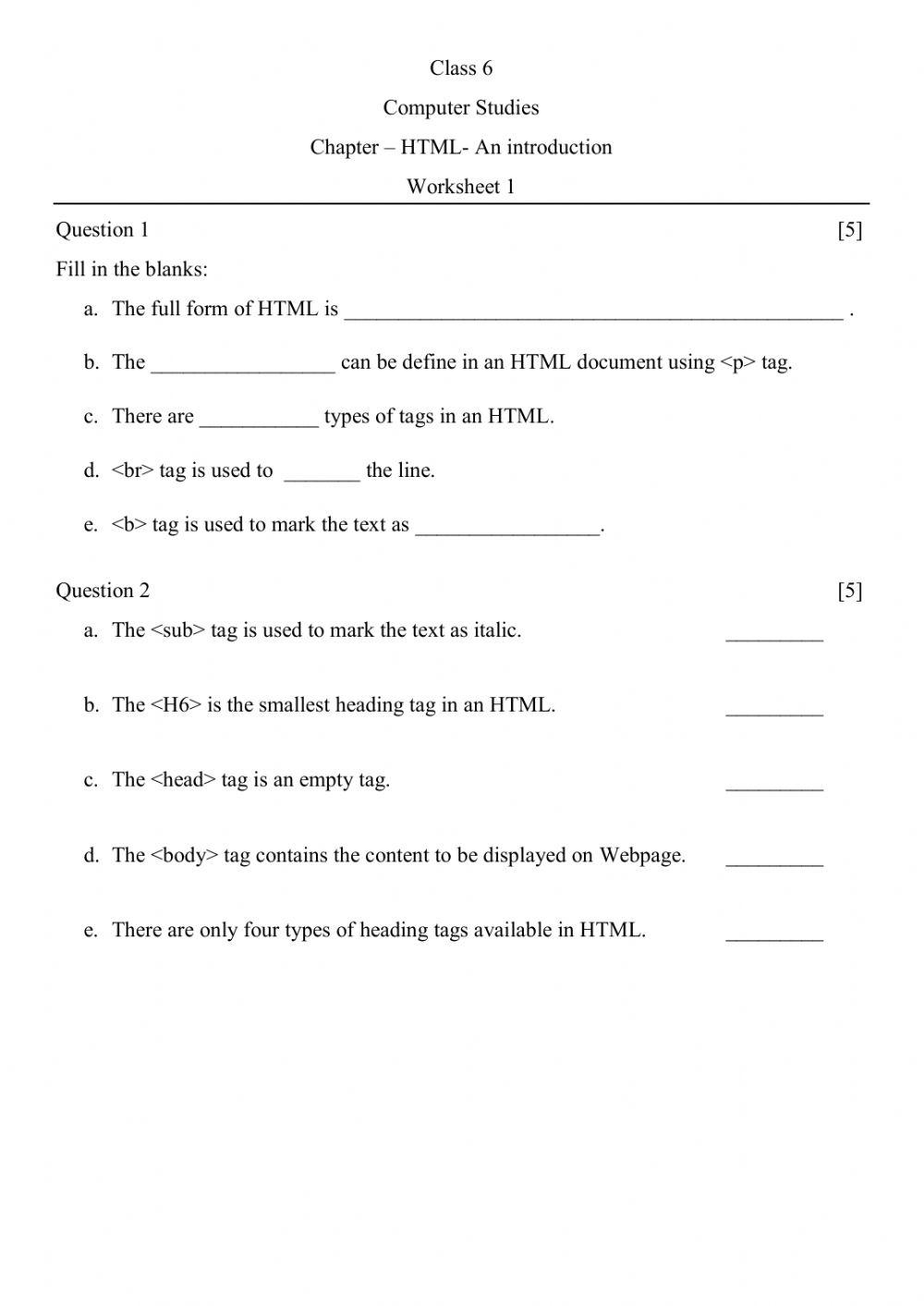 Free Html Worksheet Download Free Html Worksheet Png Images Free Worksheets On Clipart Library