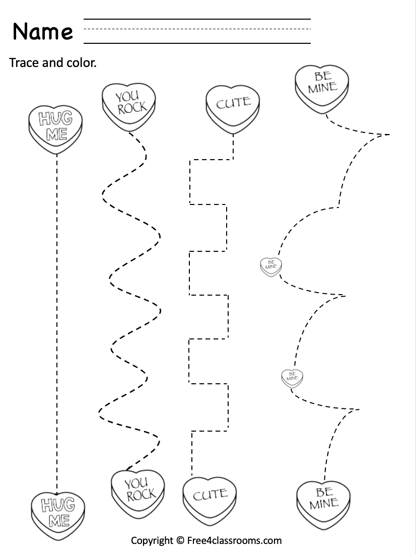 Free Printable Tracing Lines Worksheets