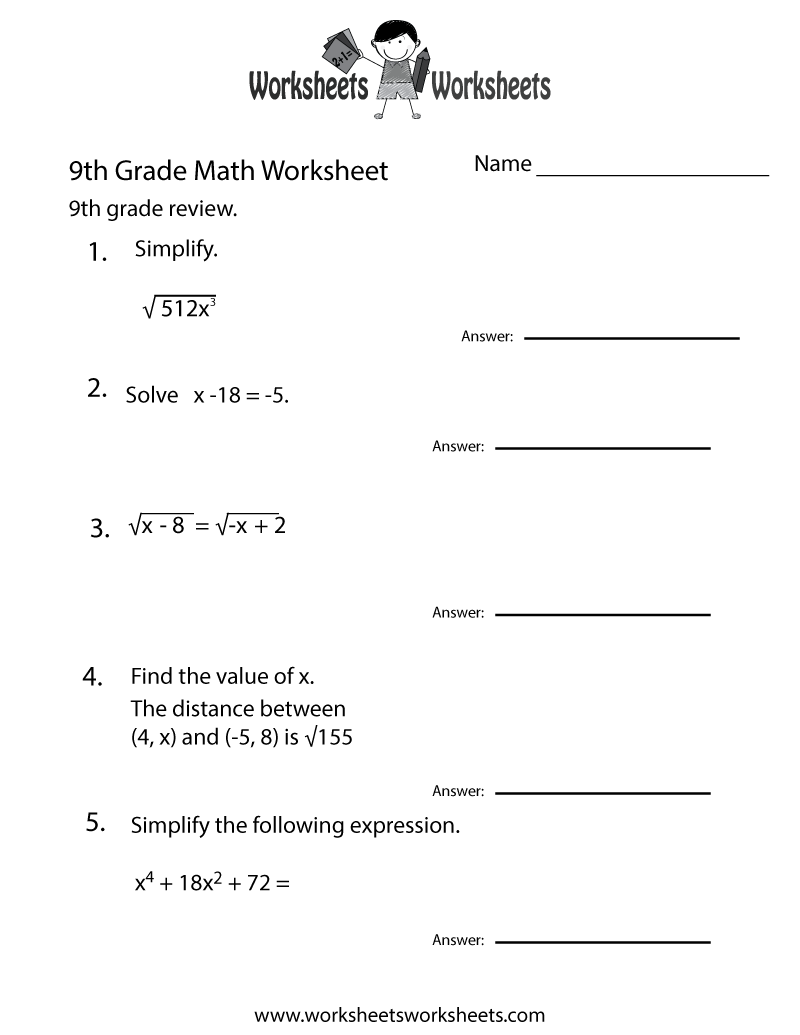 Free Math Worksheets For 8th Graders Practice Sheets U0026 Exercises Free Math Worksheets For 8th Graders Practice Sheets U0026 Exercises