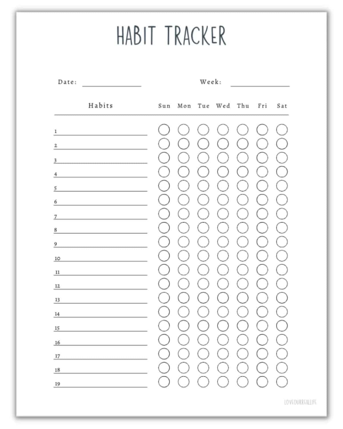 Free Printable Water Tracking Chart