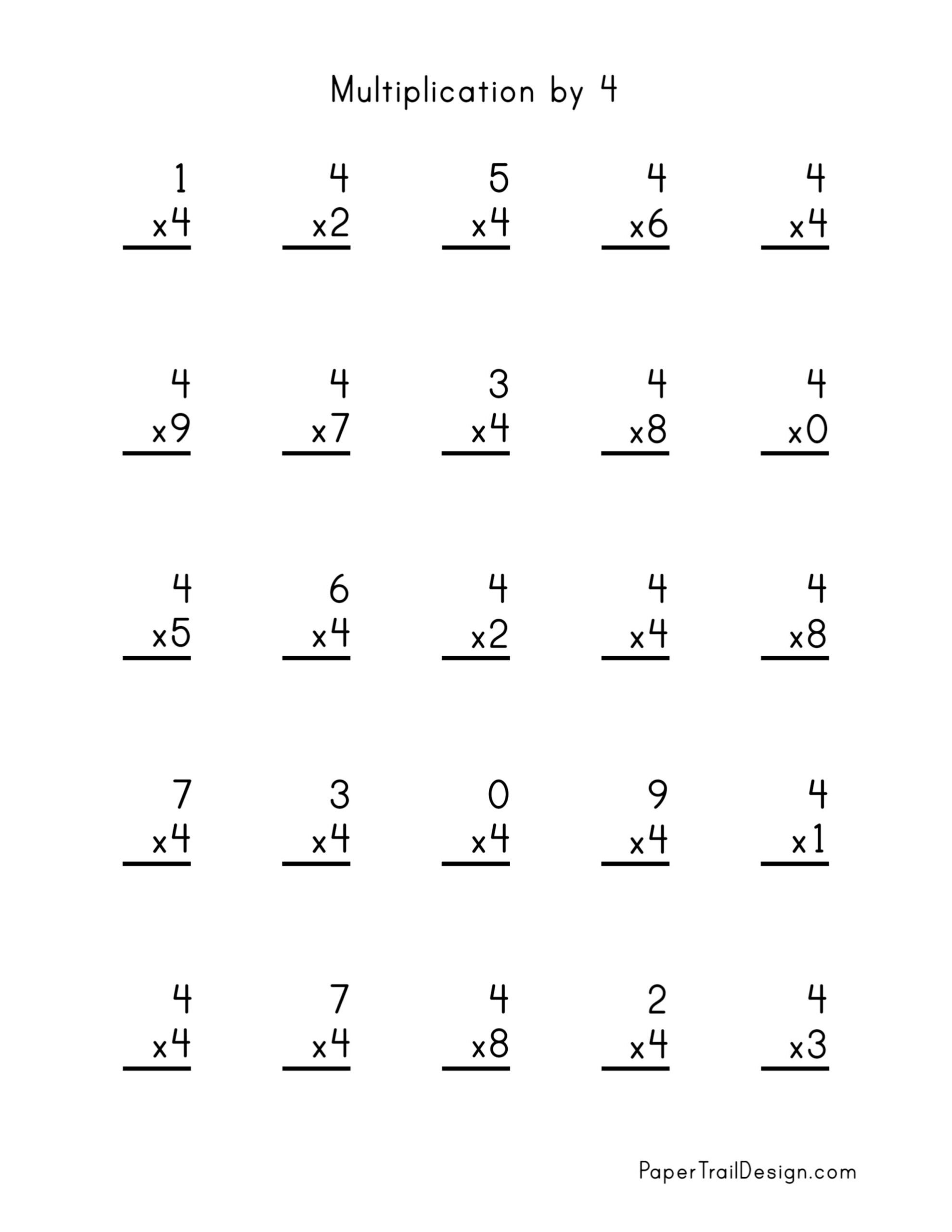 Free Printable Multiplication Practice Sheets Free Printable Multiplication Practice Sheets