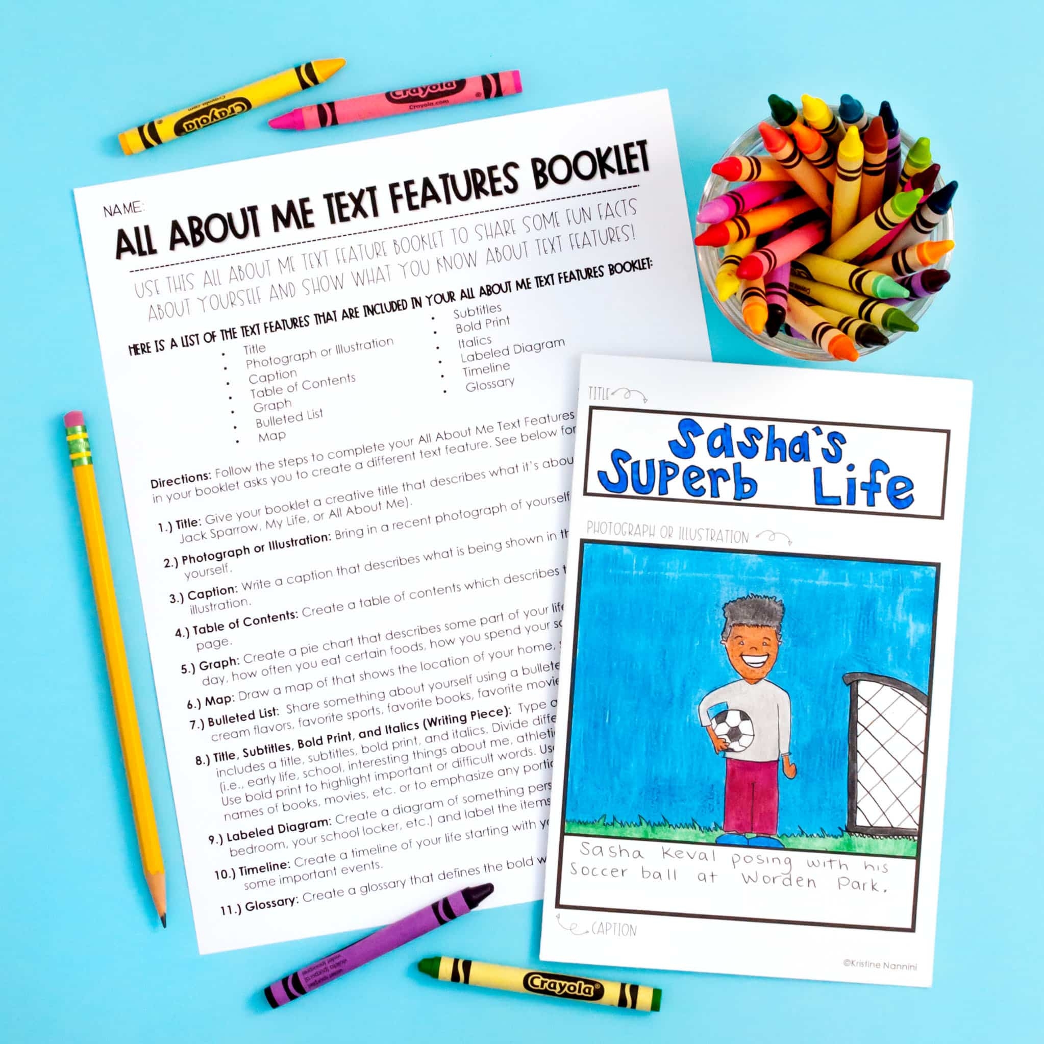 FREE Nonfiction Text Features Printables And Activities Print 