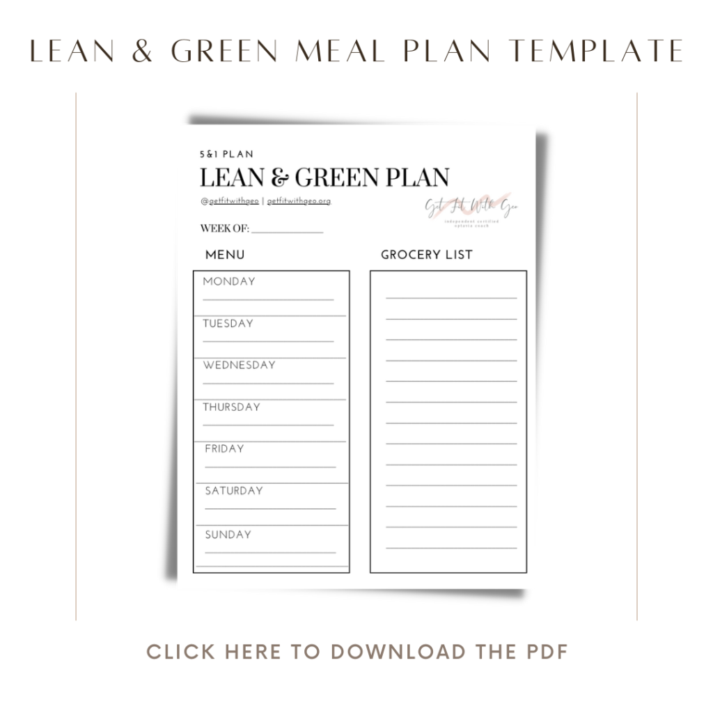 Free Optavia Downloads Get Fit With Geo Health Coach 5 1 Lean Green Recipes