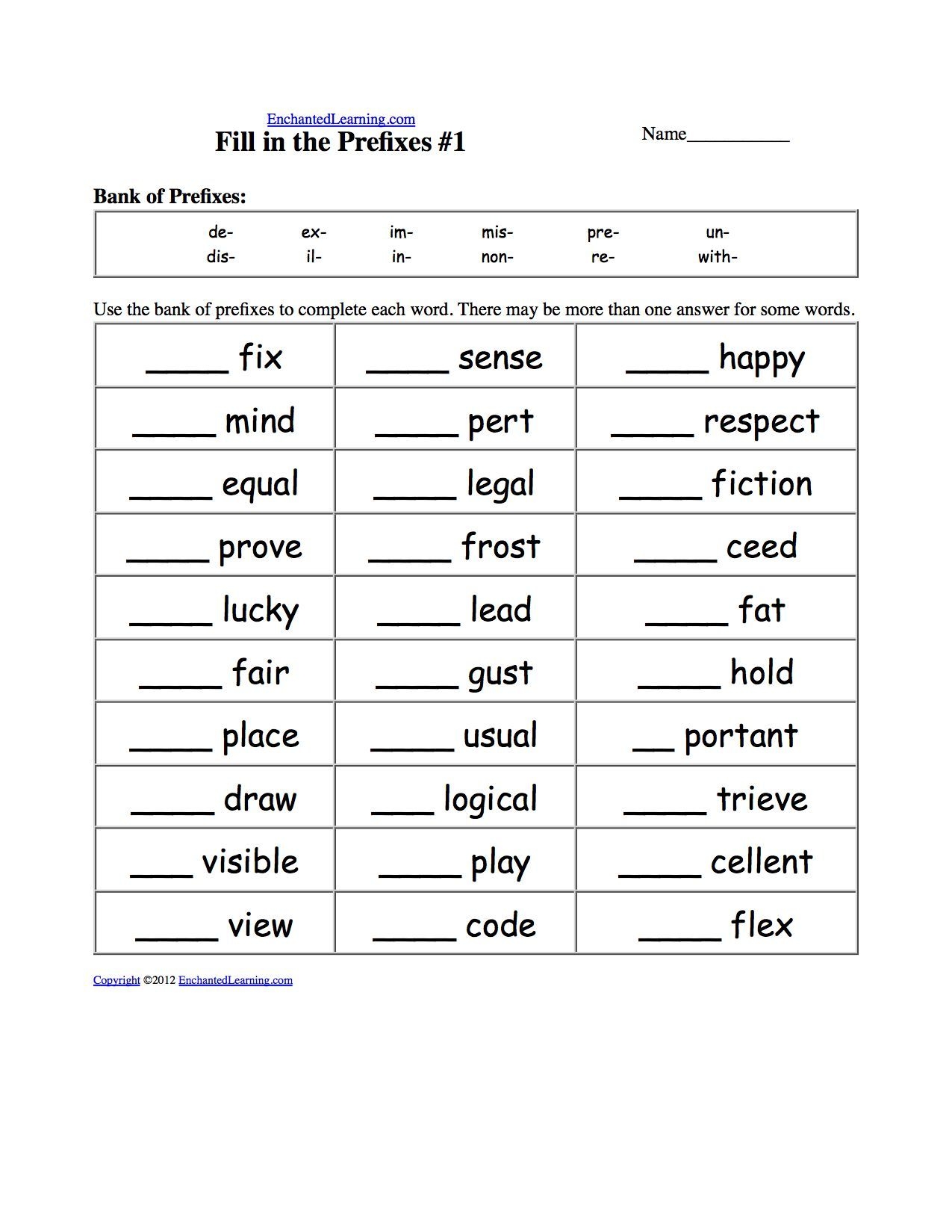 Free Prefixes And Suffixes Worksheets PDF Enhance Vocabulary Skills