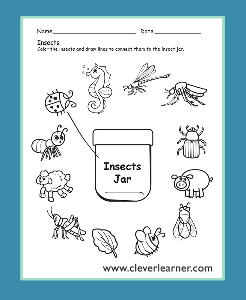 Pre K Science Printable Worksheets