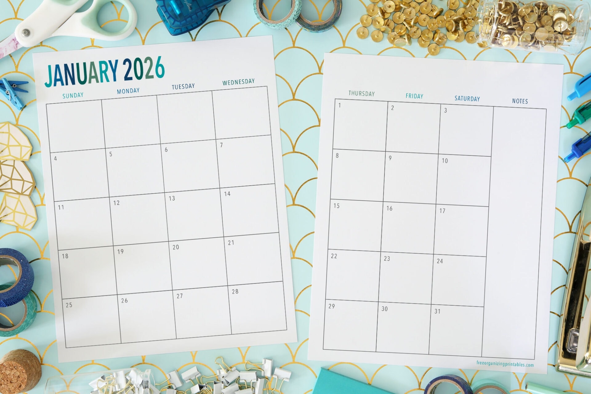2026 Calendar Printable Word