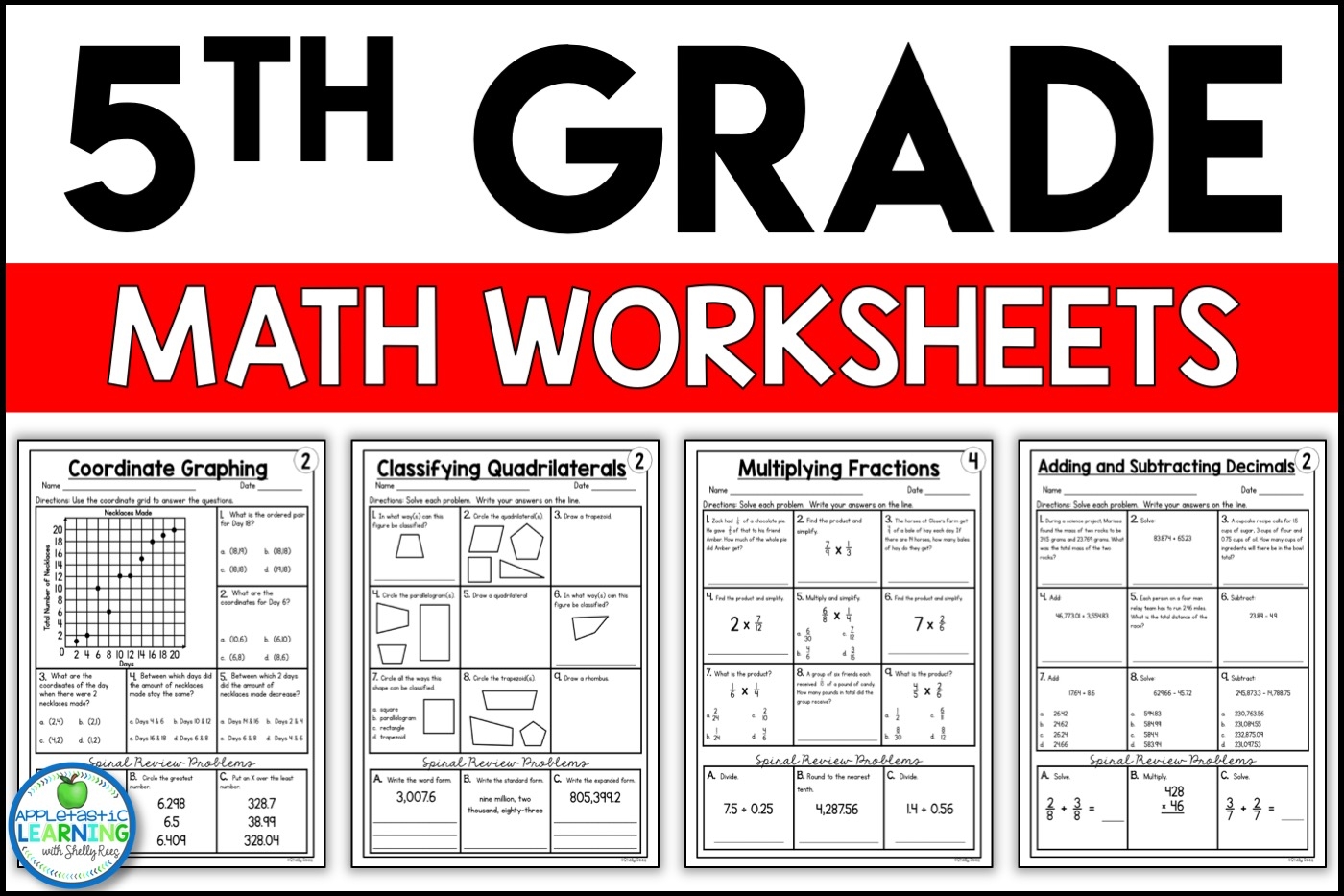 Free Printable 5th Grade Math Worksheets