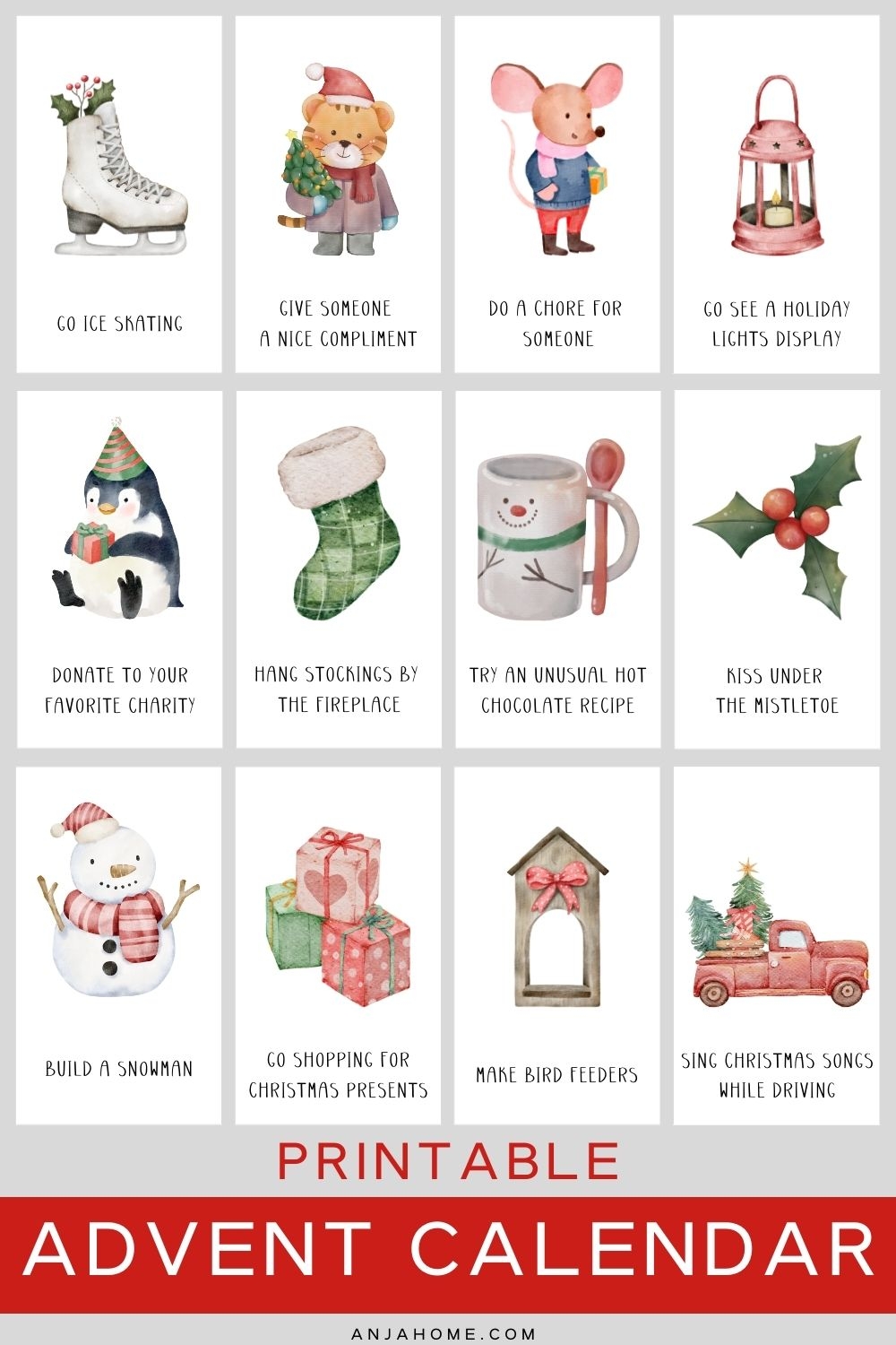 Advent Calendar Printables